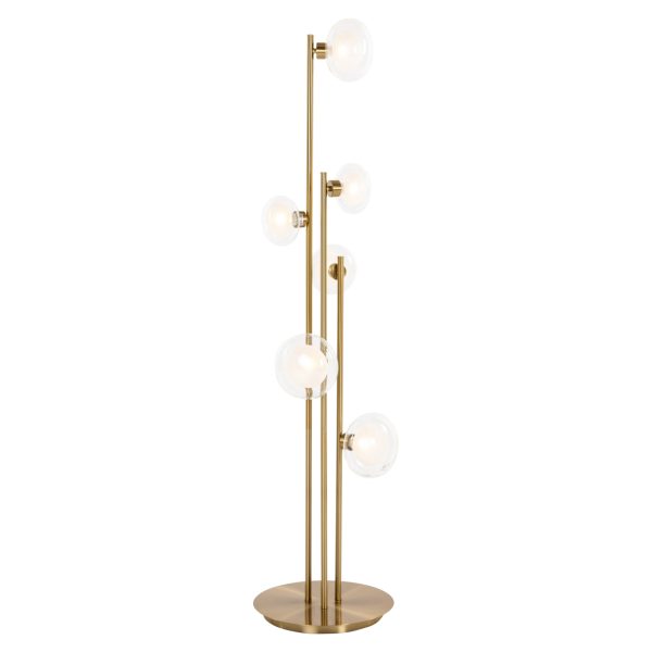 Richmond Interiors Vloerlamp Luva brushed gold