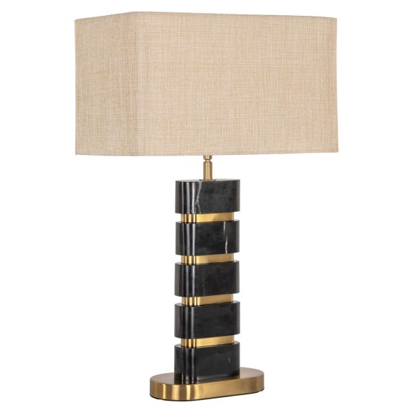 Richmond Interiors Tafellamp Levina black/gold