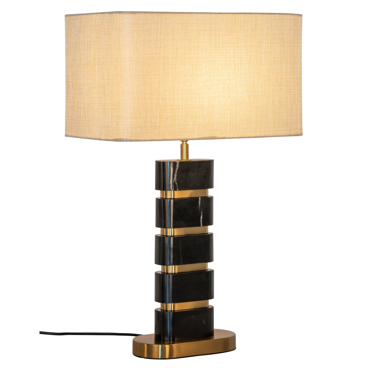 Richmond Interiors Tafellamp Levina black/gold