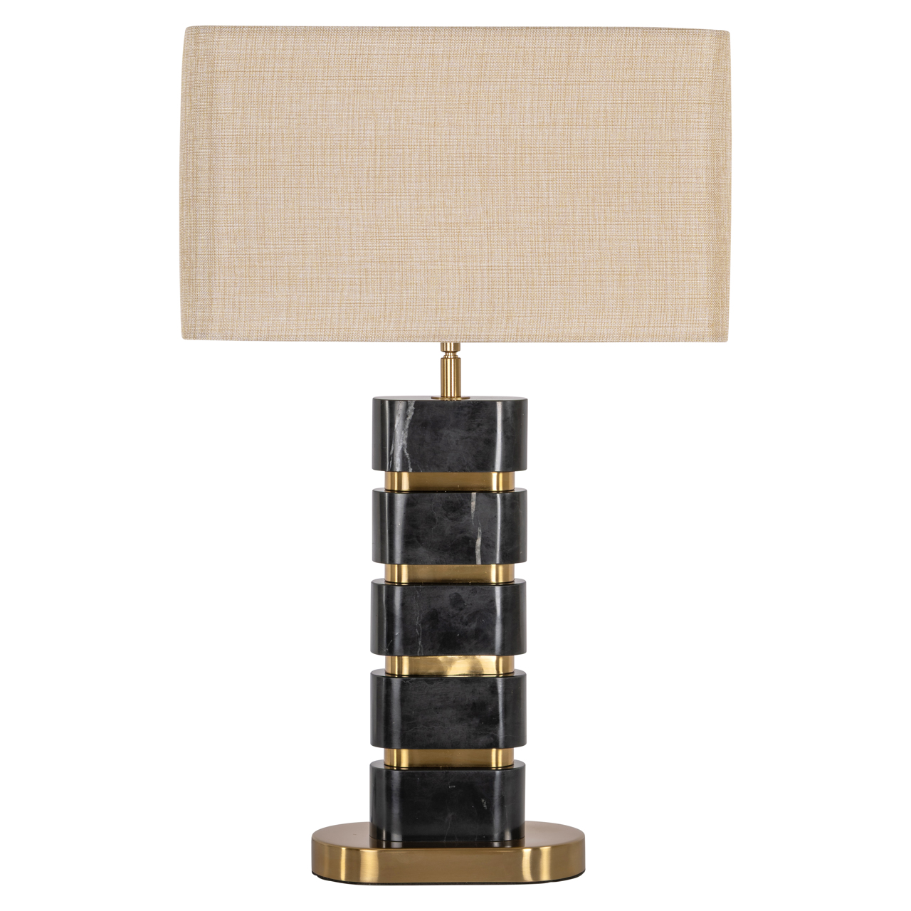 Richmond Interiors Tafellamp Levina black/gold