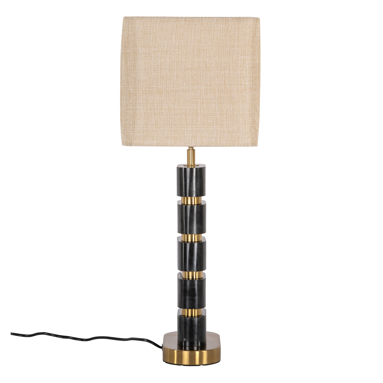 Richmond Interiors Tafellamp Levina black/gold
