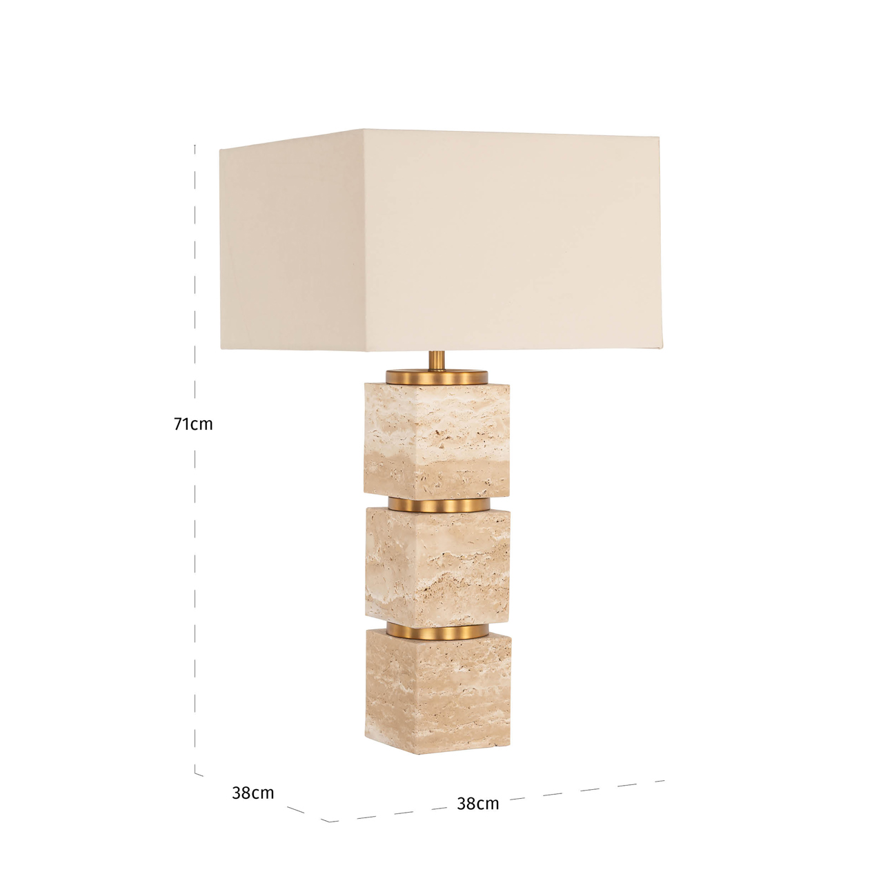 Richmond Interiors Tafellamp Jaella beige