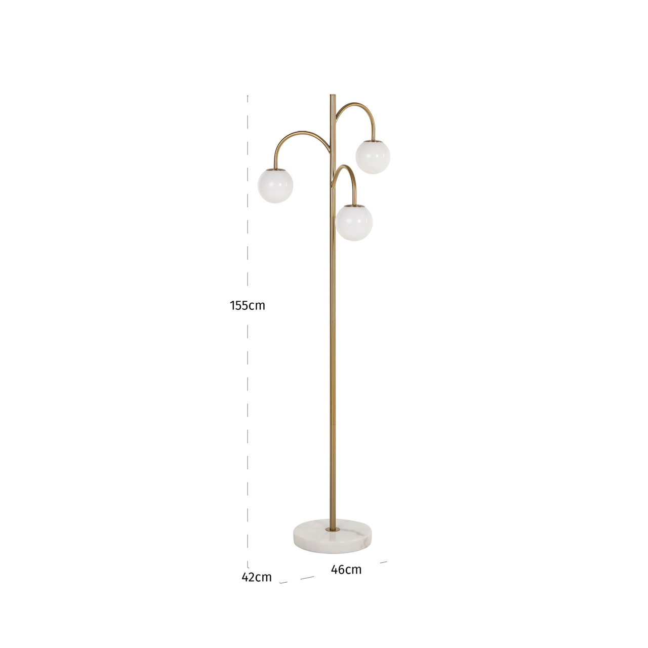 Richmond Interiors Vloerlamp Janou gold
