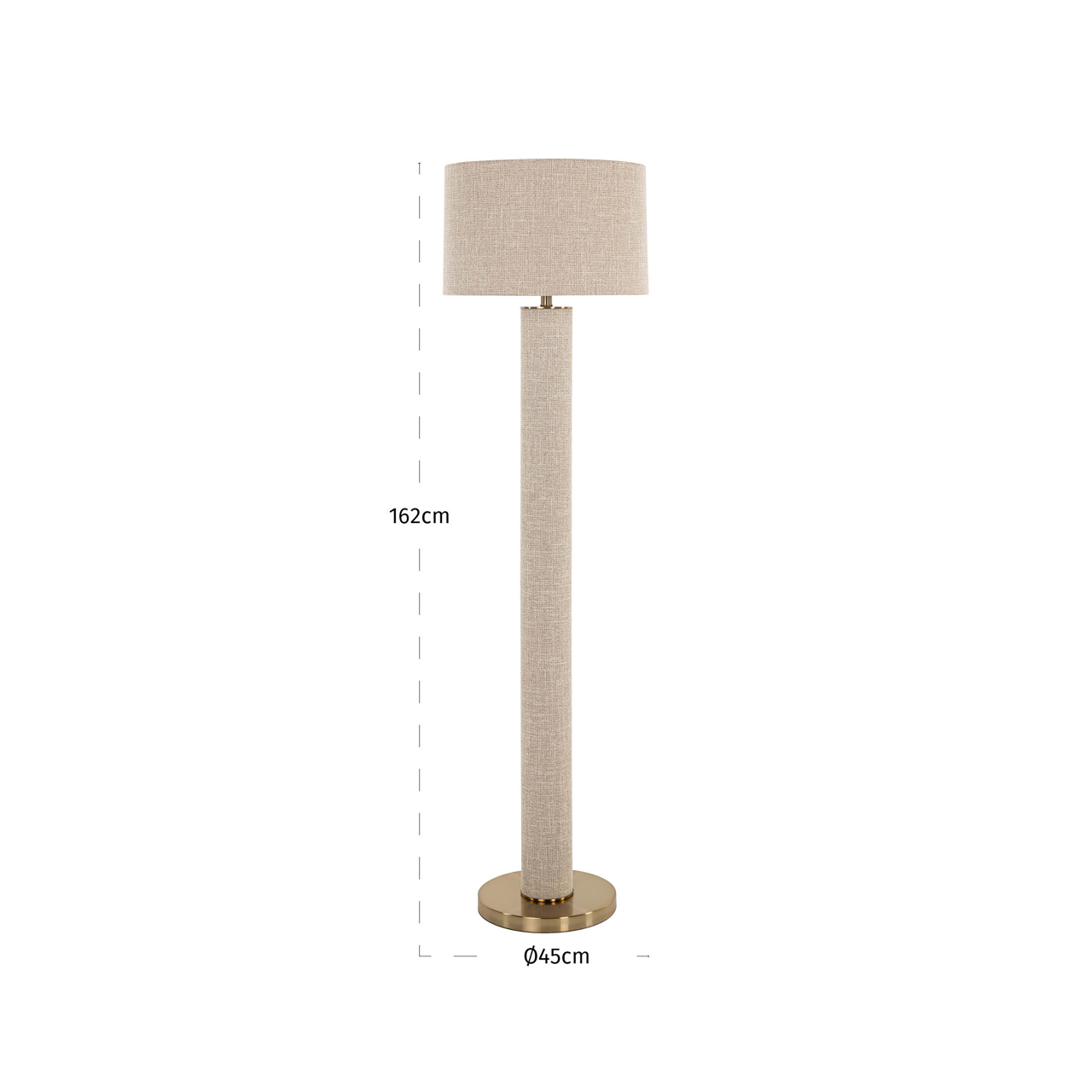 Richmond Interiors Vloerlamp Joline beige