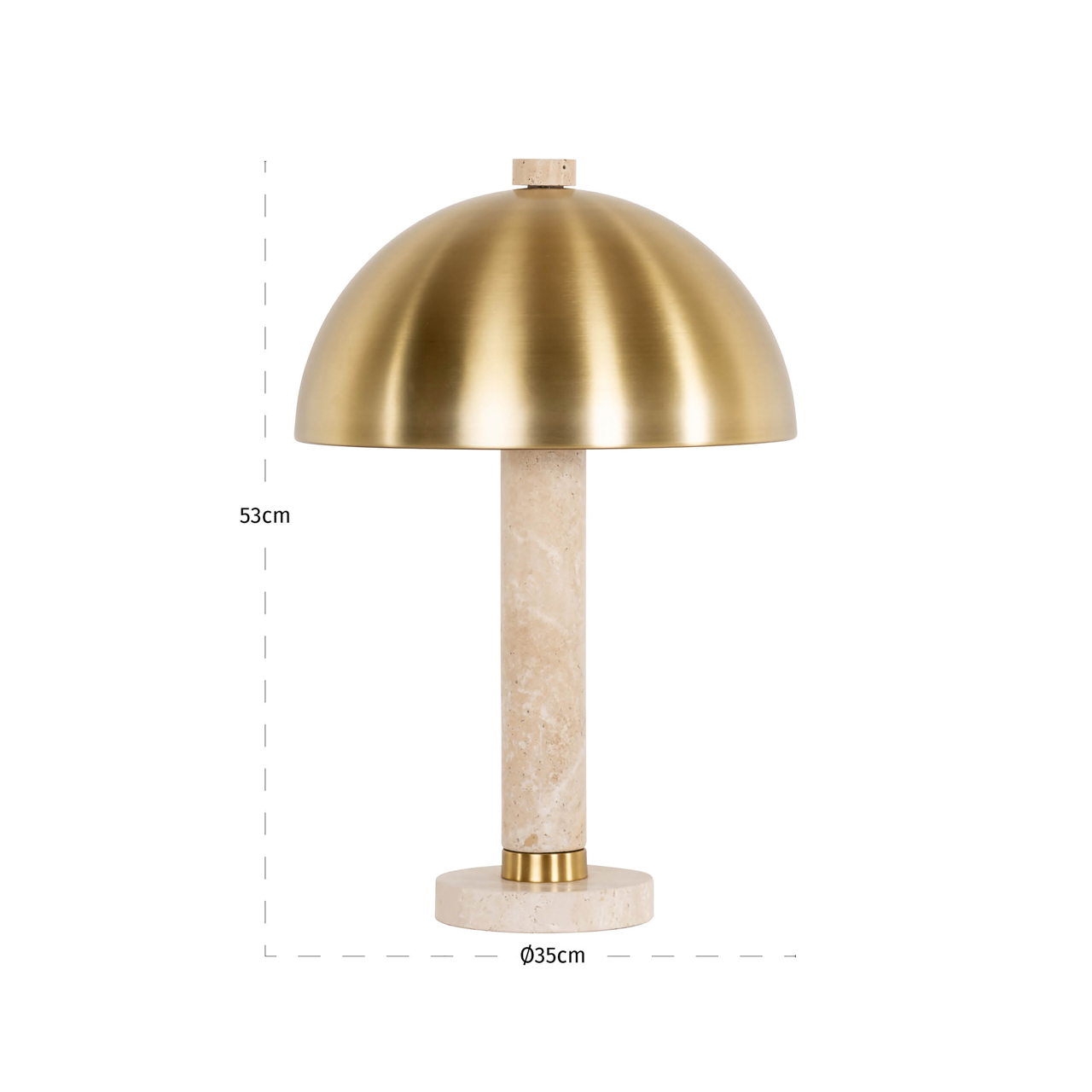 Richmond Interiors Tafellamp Jara brushed gold