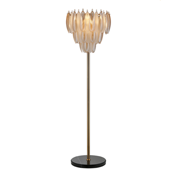 Richmond Interiors Vloerlamp Chloe brass antique