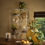 Light & Living Kast open 100x36x206 cm LOFI nikkel+helder glas