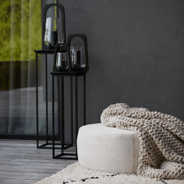Light & Living Plaid 152x127 cm KNITTED crème