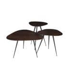 Livingfurn Brix Loua Brown set of 3