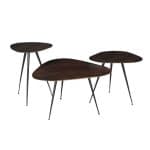 Livingfurn Brix Loua Brown set of 3