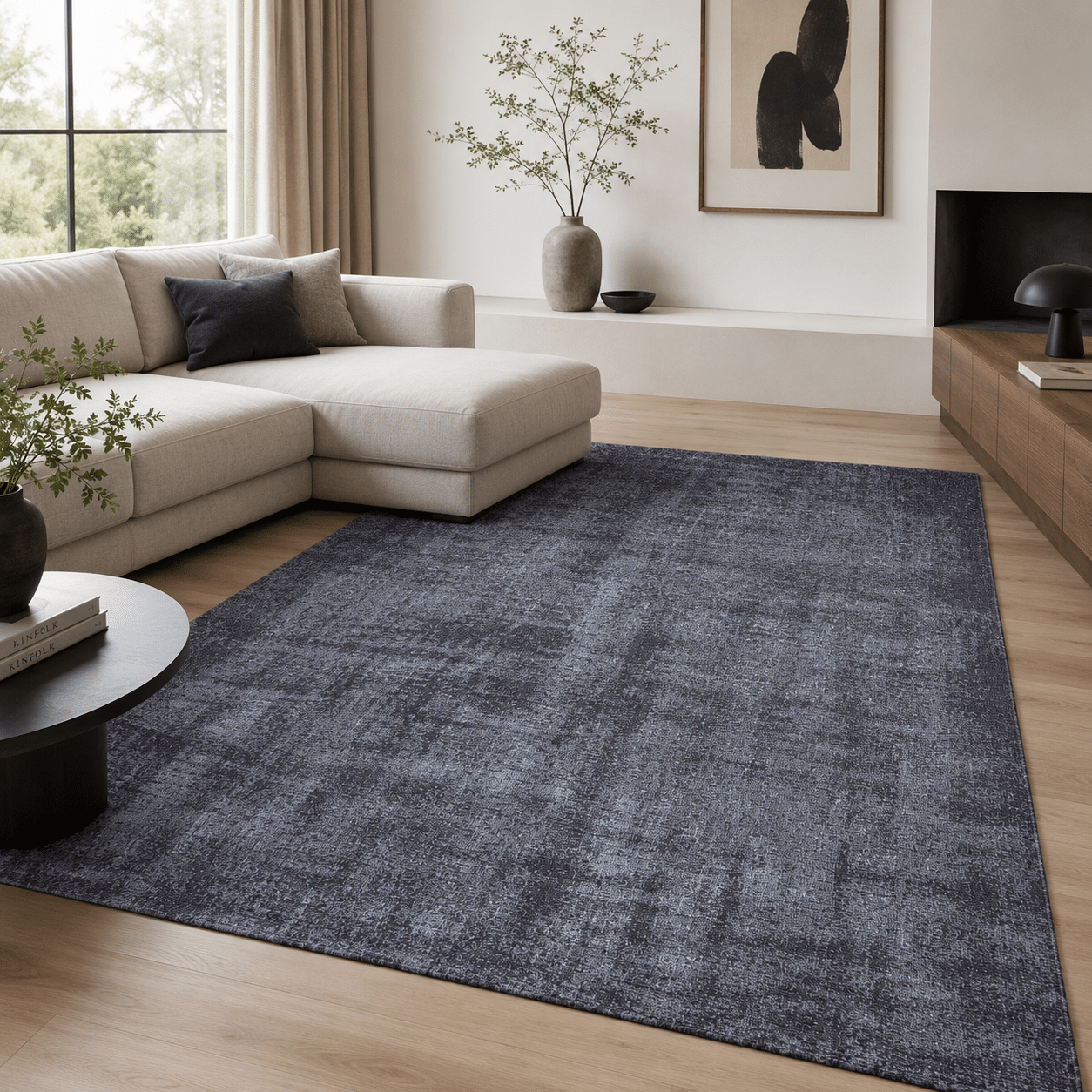 Livingfurn Brix Simon Grey Anthracite 170 x 240 cm