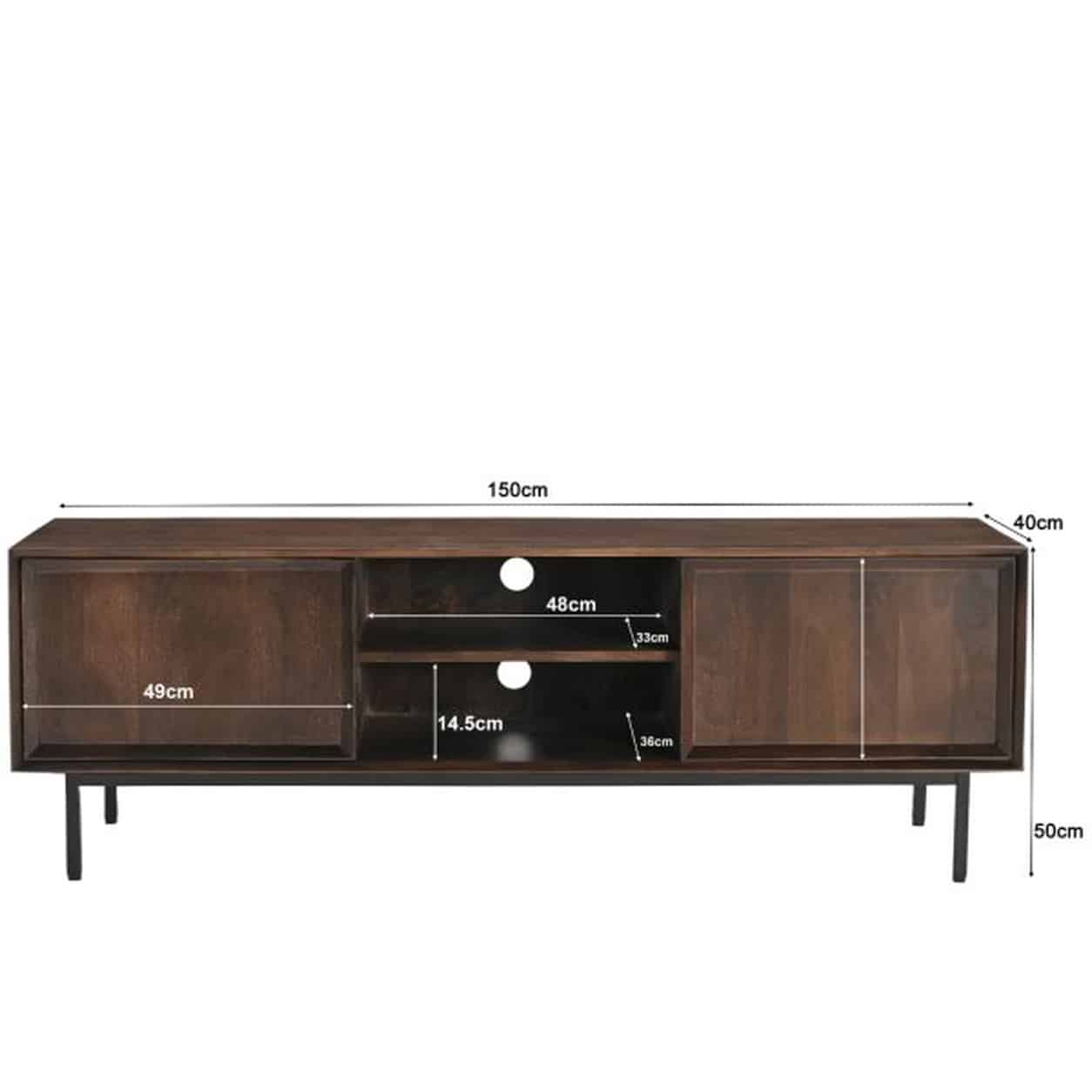 Livingfurn Ravenstein Brown 150cm