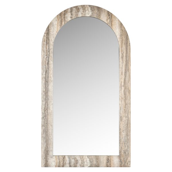 Richmond Interiors Spiegel Calvo grey faux travertine