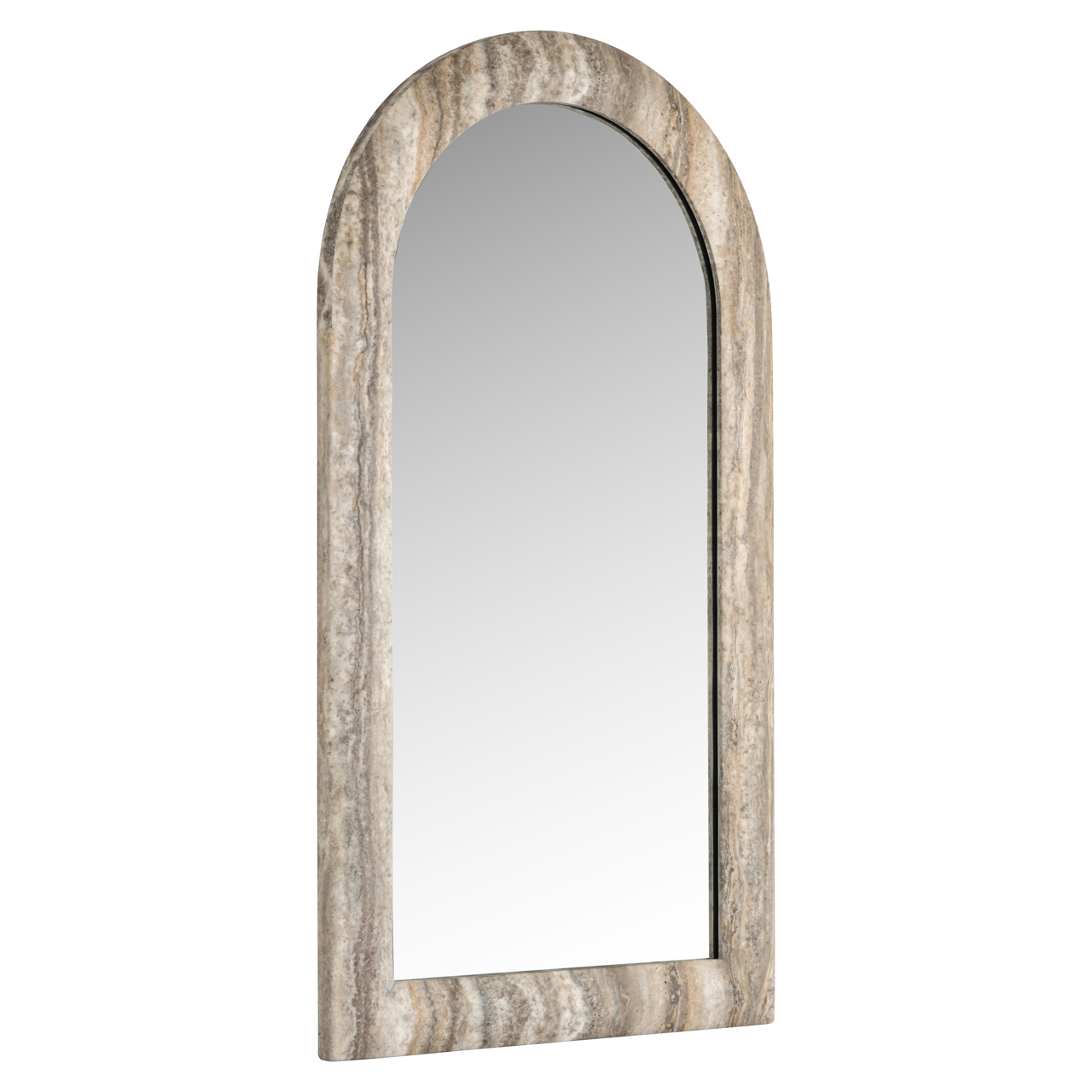 Richmond Interiors Spiegel Calvo grey faux travertine