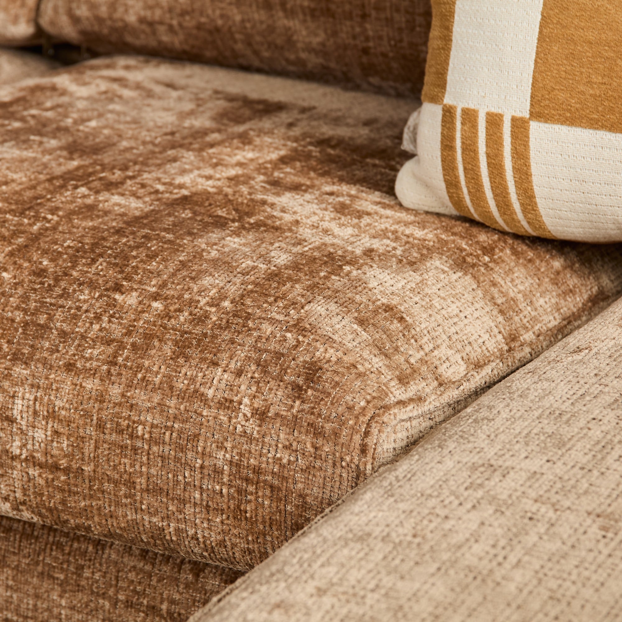 Starfurn MySofa Teddy Hoekbank Cinnamon 2,5 zits+Divan Rechts