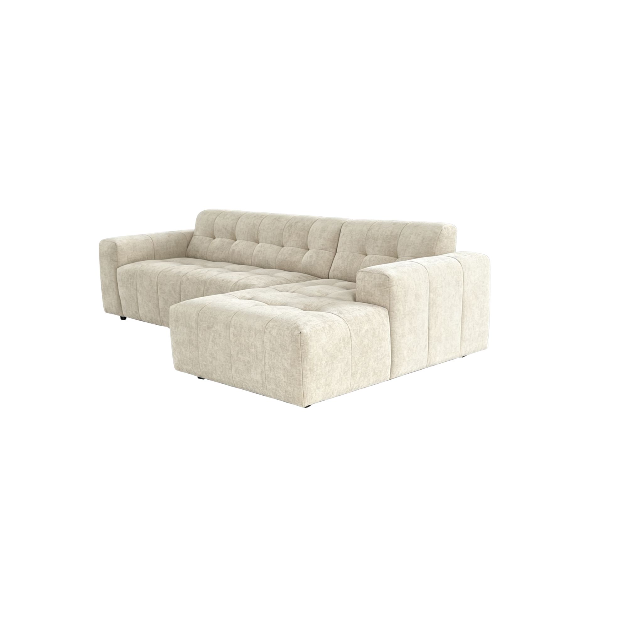 Starfurn MySofa Ruby Hoekbank Beige 2,5 zits AL + Lounge R