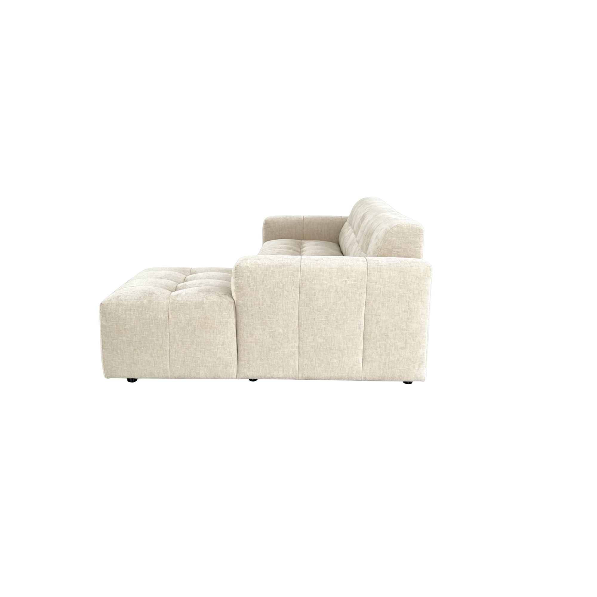 Starfurn MySofa Ruby Hoekbank Beige 2,5 zits AL + Lounge R