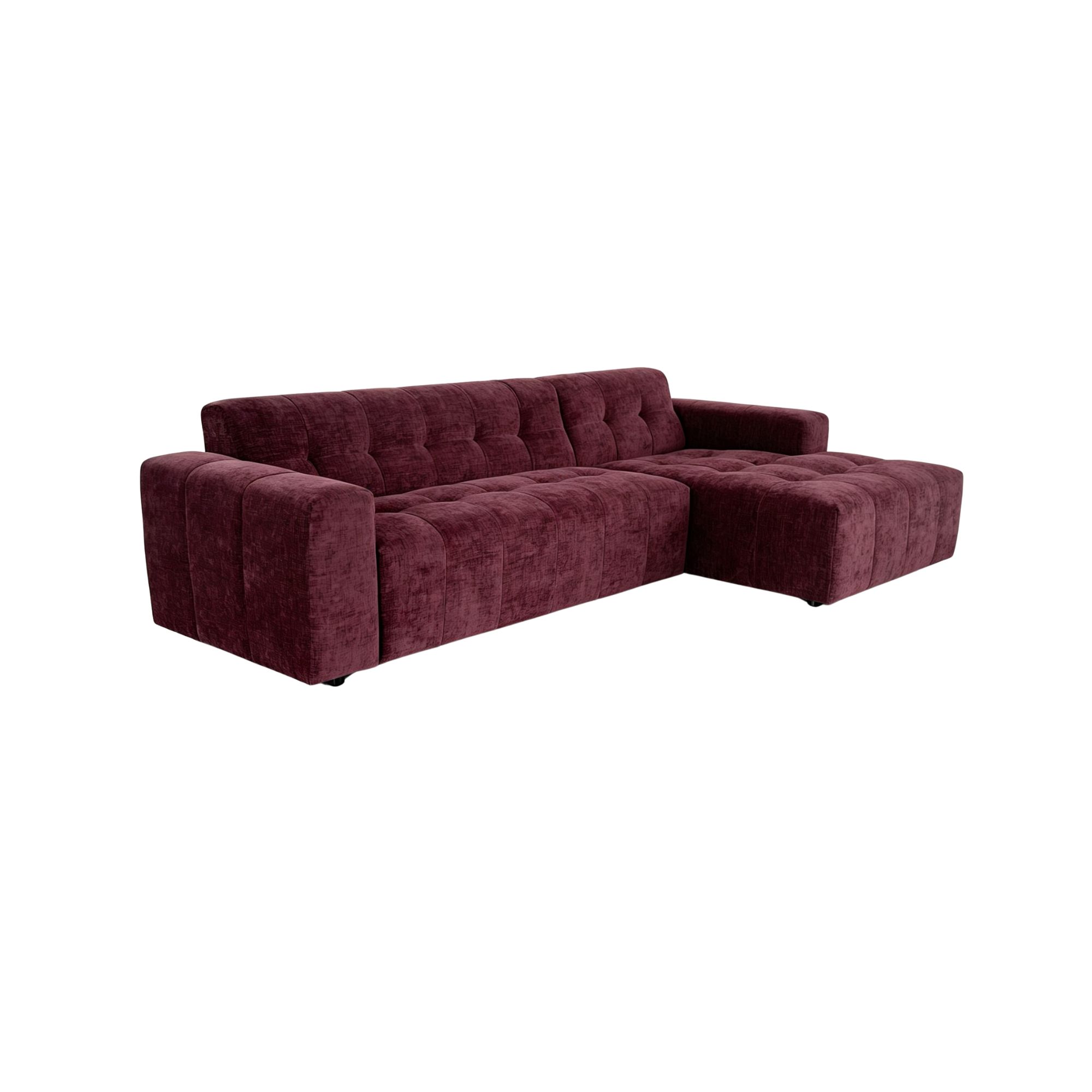 Starfurn MySofa Ruby Hoekbank Paars 2,5 zits AL + Lounge R