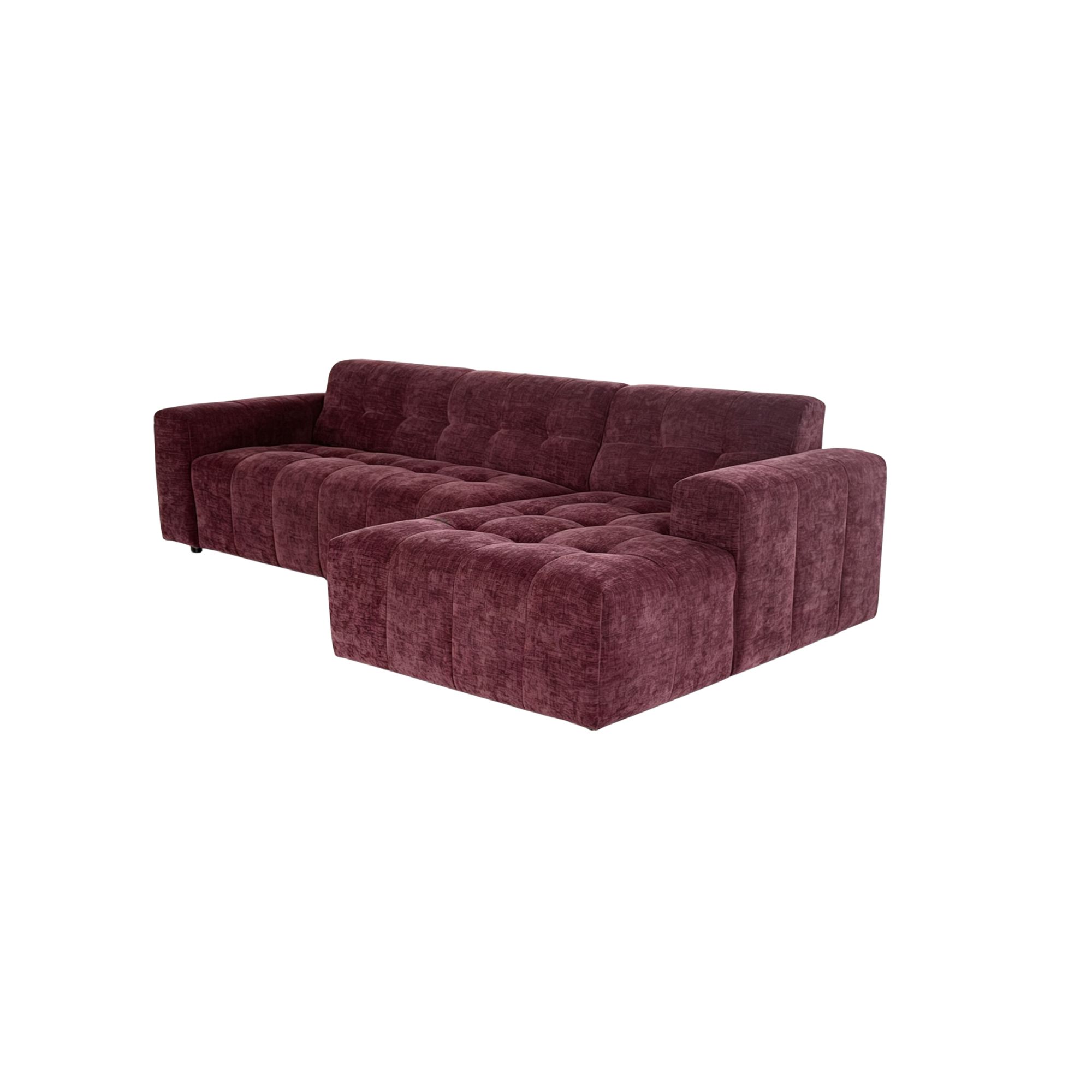 Starfurn MySofa Ruby Hoekbank Paars 2,5 zits AL + Lounge R