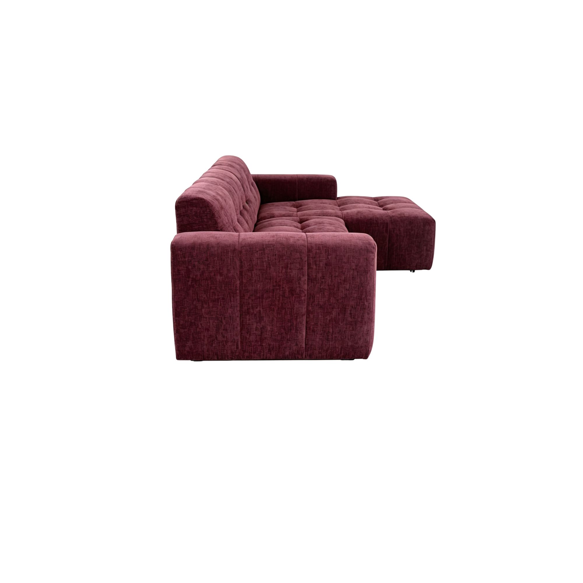 Starfurn MySofa Ruby Hoekbank Paars 2,5 zits AL + Lounge R