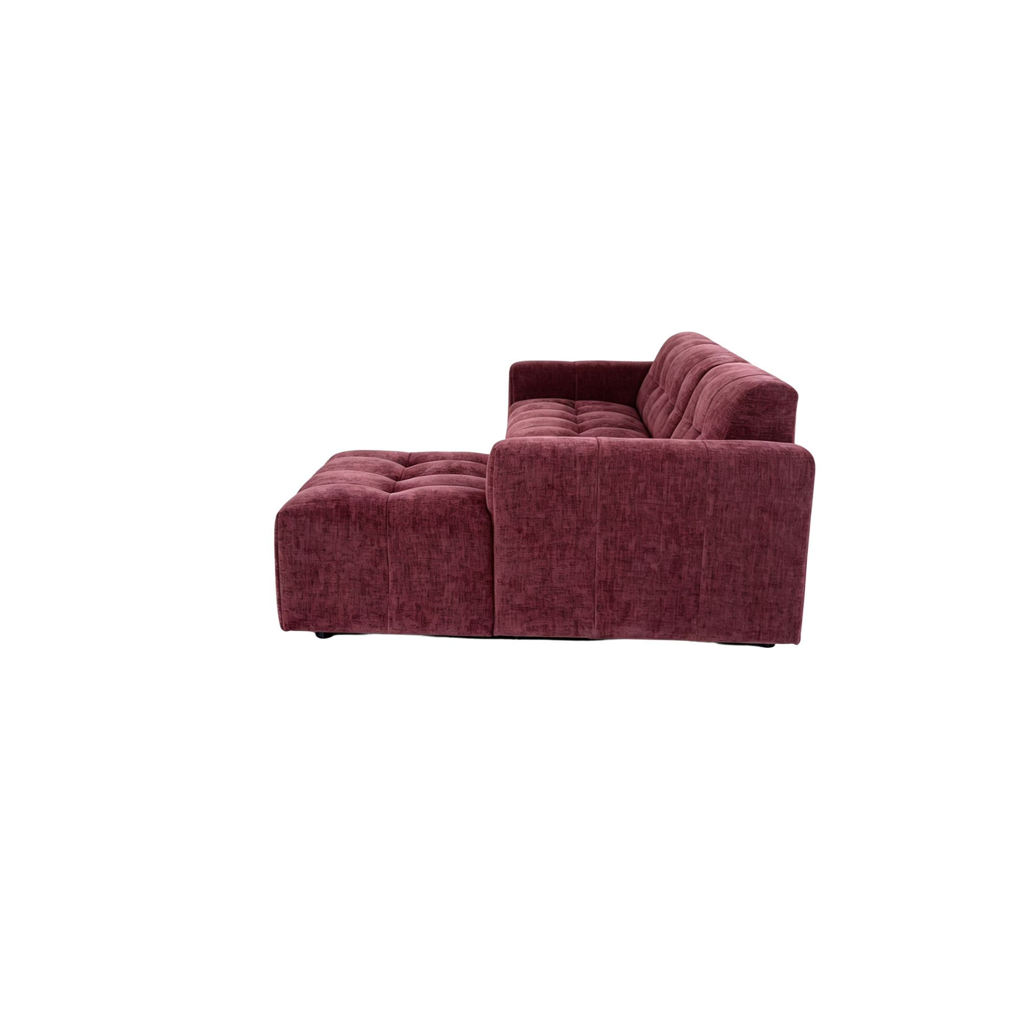Starfurn MySofa Ruby Hoekbank Paars 2,5 zits AL + Lounge R