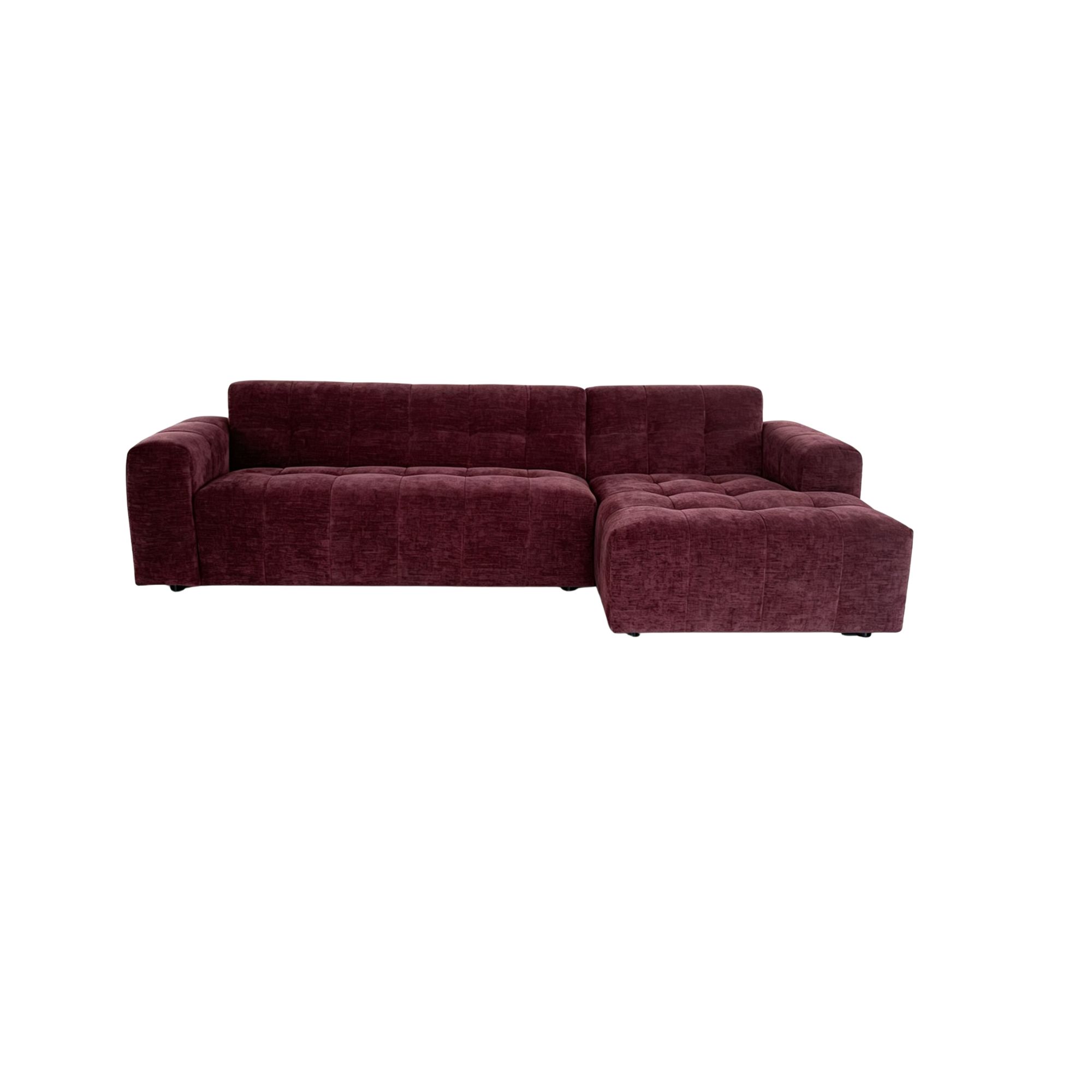 Starfurn MySofa Ruby Hoekbank Paars 2,5 zits AL + Lounge R