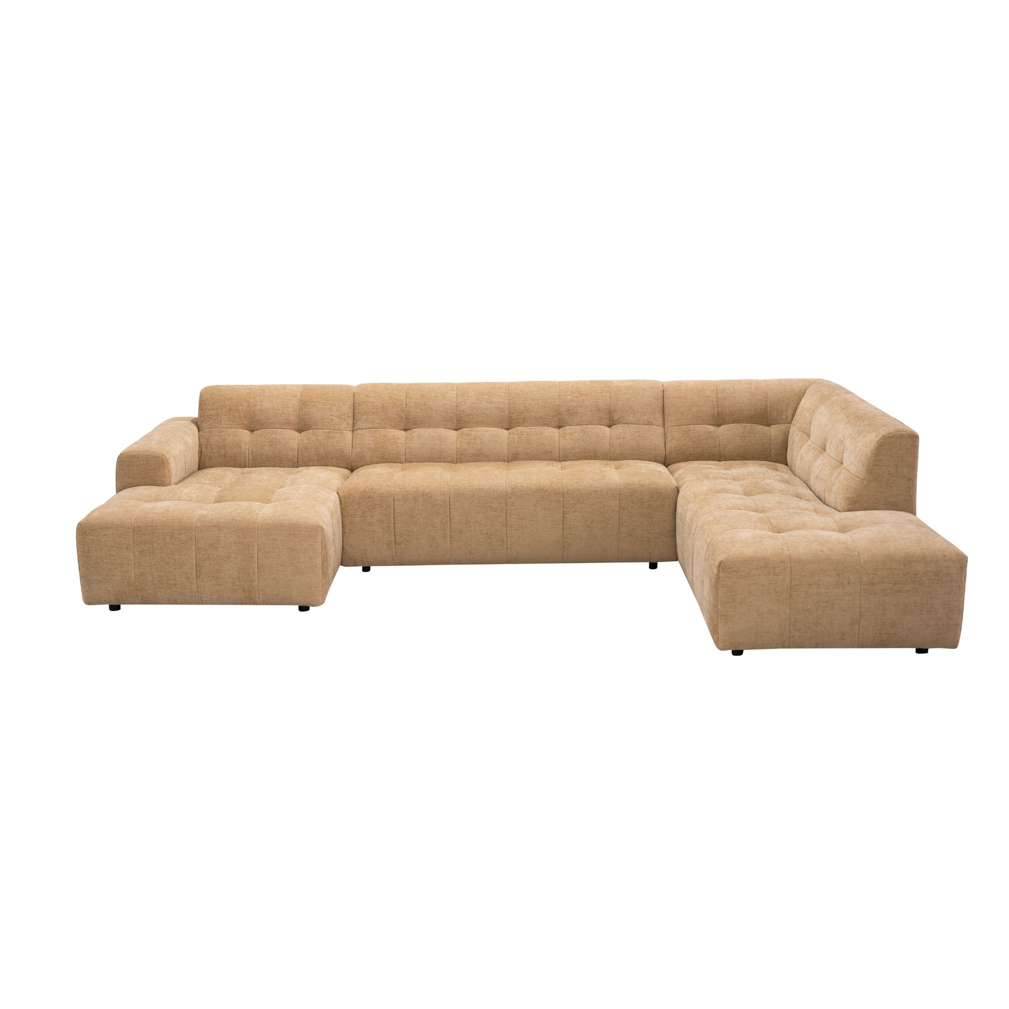 Starfurn MySofa Ruby U-bank Camel Lounge L + 2,5 + Ottomane R