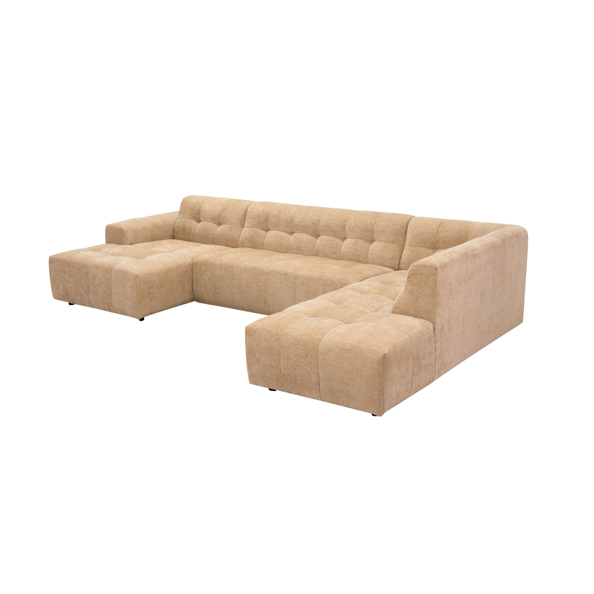 Starfurn MySofa Ruby U-bank Camel Lounge L + 2,5 + Ottomane R