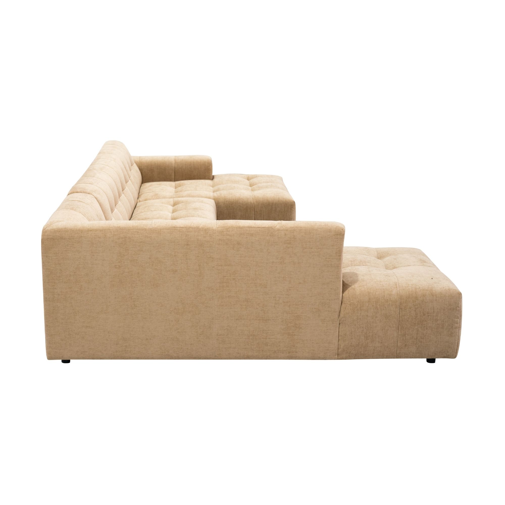 Starfurn MySofa Ruby U-bank Camel Ottomane L + 2,5 + Lounge R