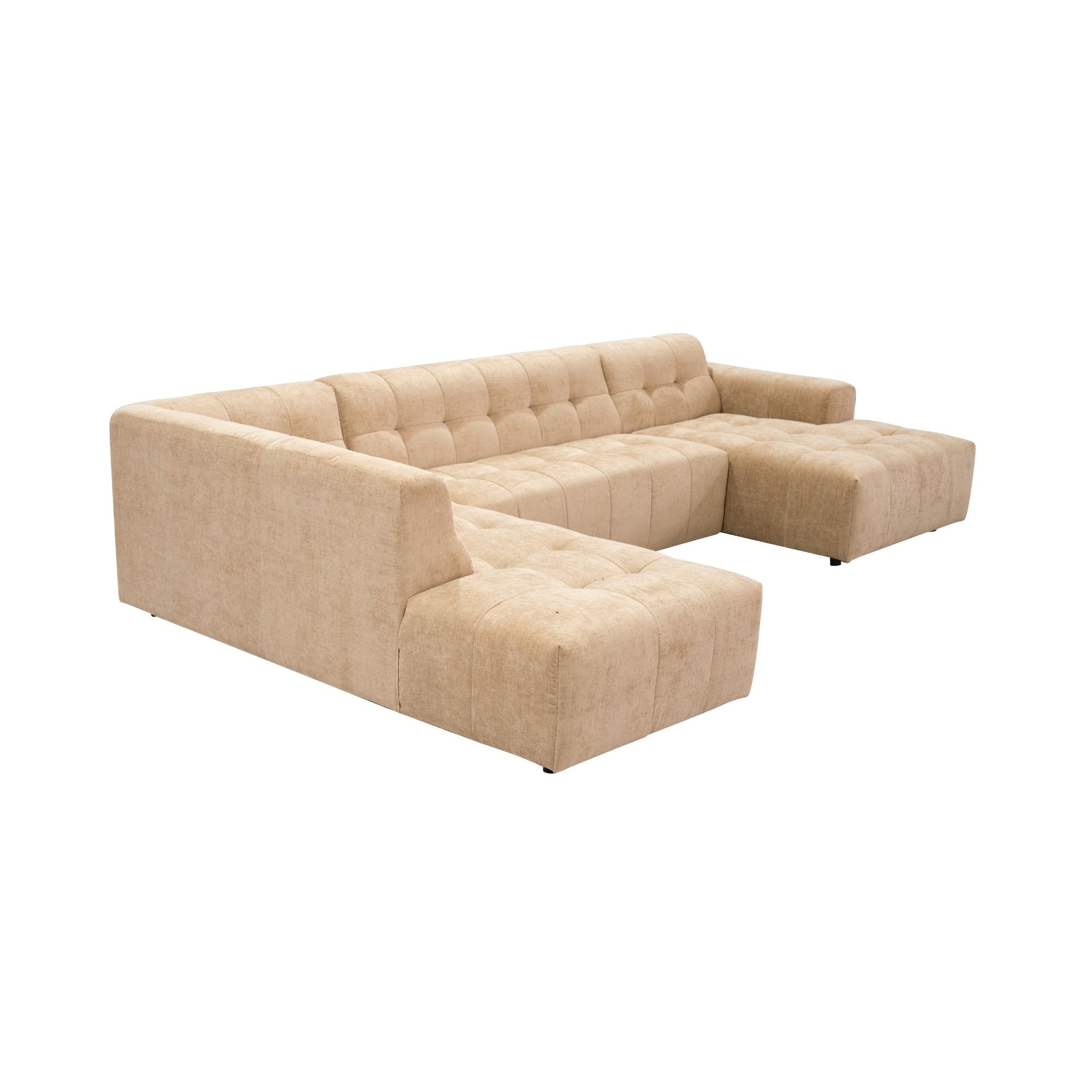 Starfurn MySofa Ruby U-bank Camel Ottomane L + 2,5 + Lounge R