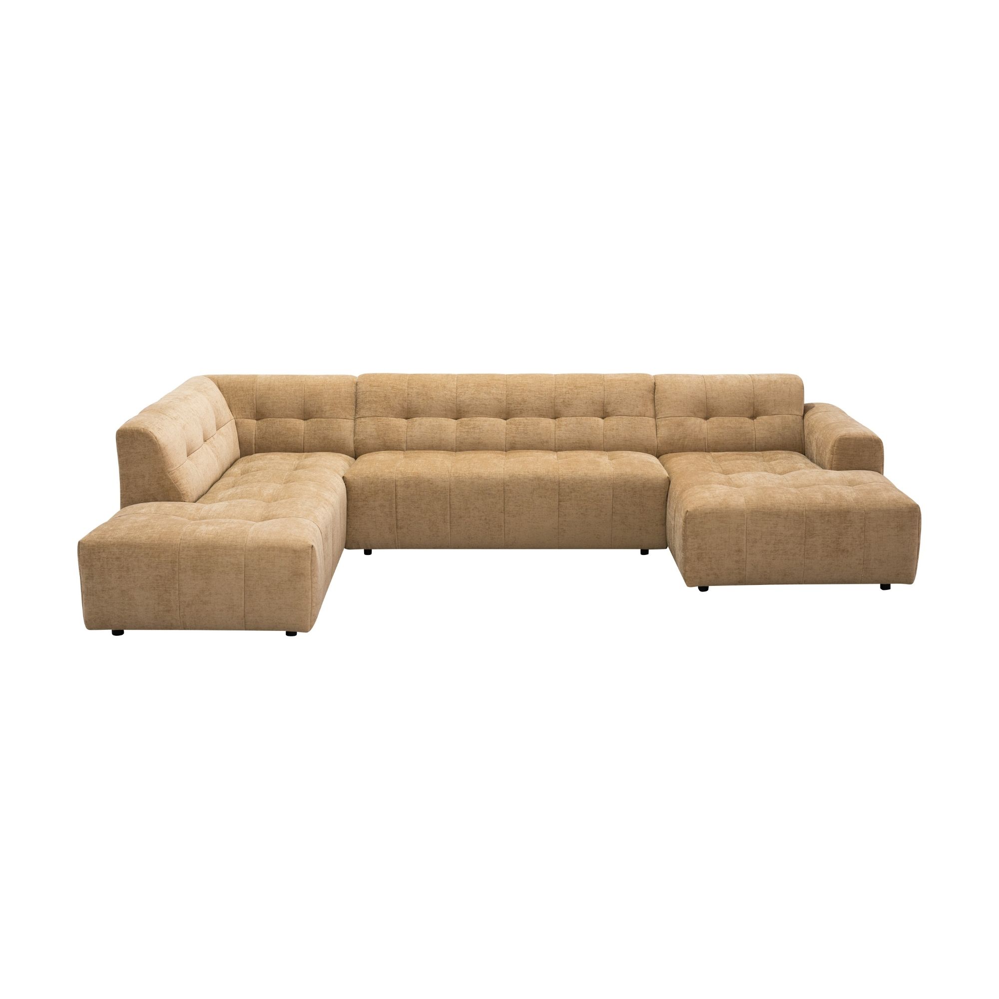 Starfurn MySofa Ruby U-bank Camel Ottomane L + 2,5 + Lounge R