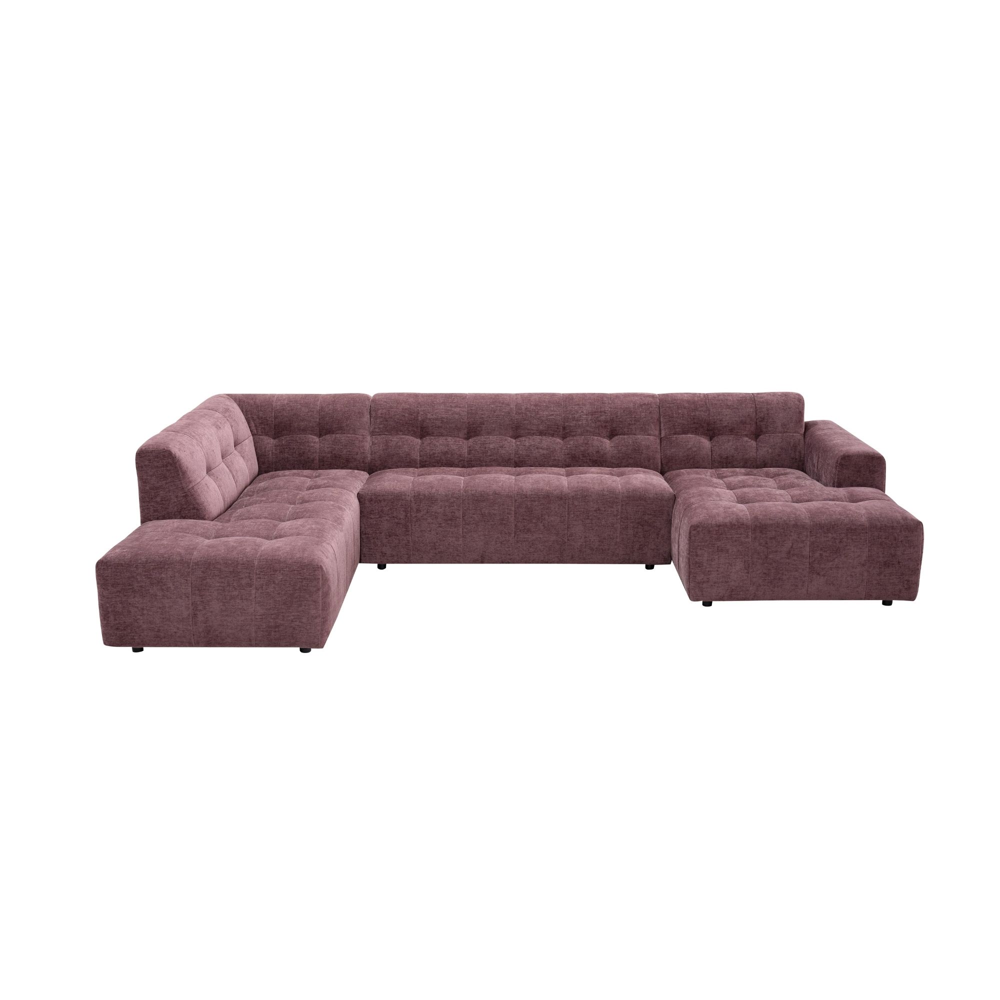 Starfurn MySofa Ruby U-bank Paars Lounge L + 2,5 + Ottomane R