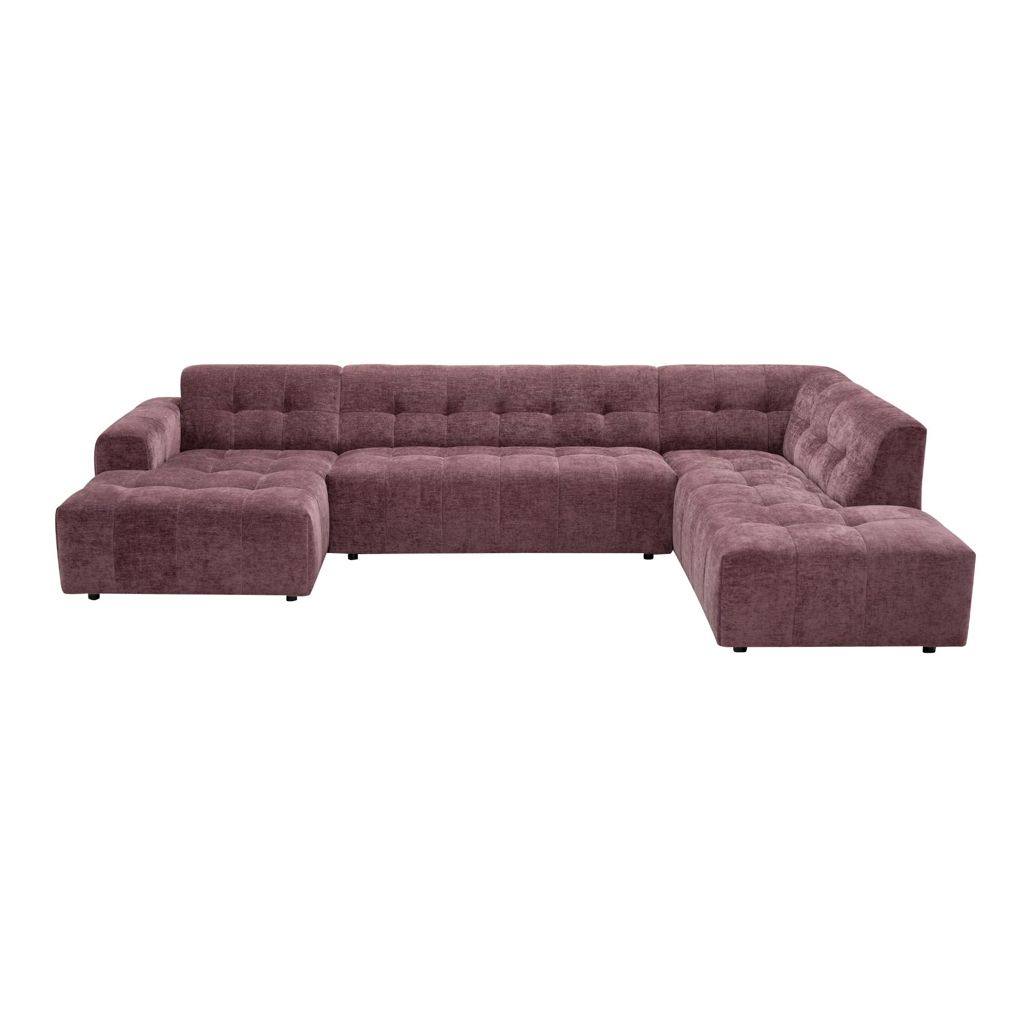 Starfurn MySofa Ruby U-bank Paars Lounge L + 2,5 + Ottomane R
