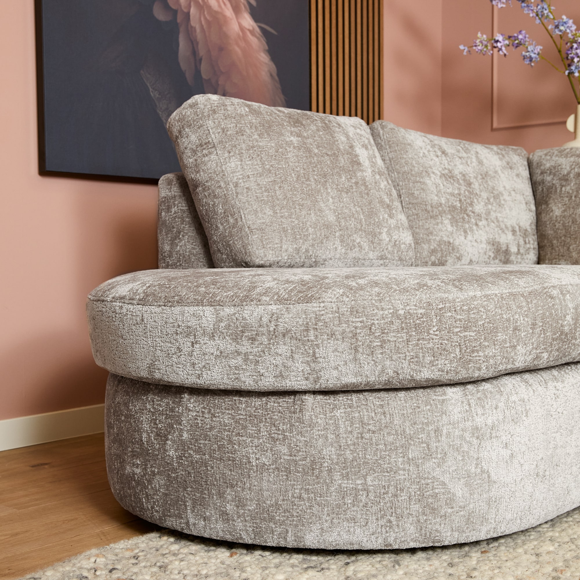 Starfurn MySofa Alma Hoekbank Greige Divan Links+2,5 zits