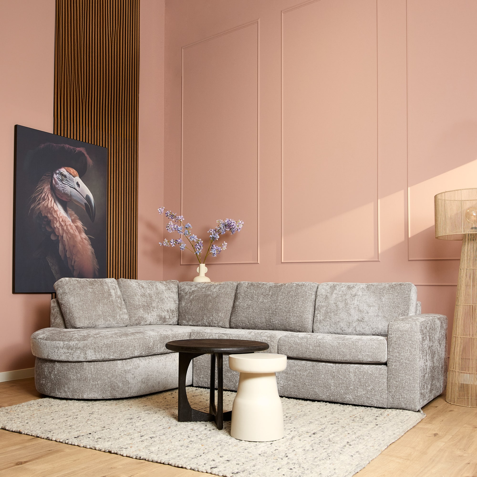 Starfurn MySofa Alma Hoekbank Greige Divan Links+2,5 zits