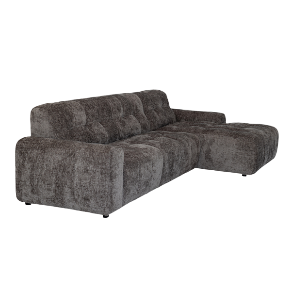 Tower Living Memphis 3-AL + Chaise R - Haga 16 charcoal