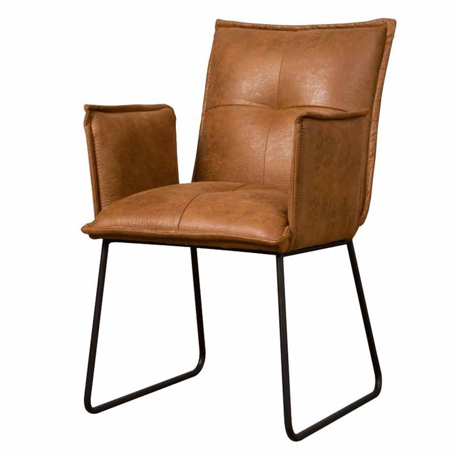 Tower Living Seda Armstoel - fabric Cherokee 8 cognac