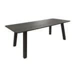 Nijwie Dutch Industries Salo eetkamertafel 180, langwerpig met ronde hoeken, Intense Black - Oak Collection