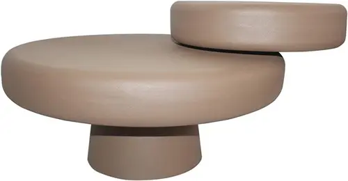 Nijwie MySons Alkmaar salontafel, Ø68, H38.5, Brown - Formaggio Collection