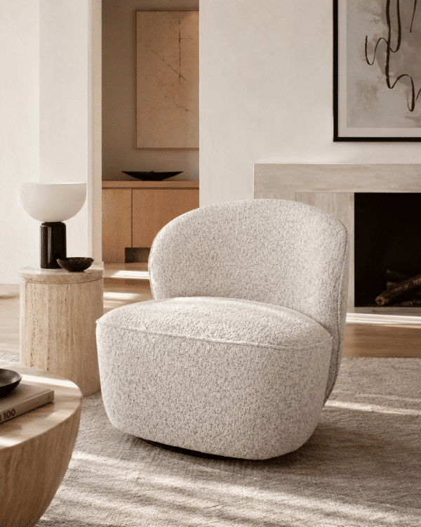 Nijwie MySons Avi draaifauteuil 360 - Puente - Ecru 06 - Star Collection