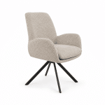 Nijwie MySons Charles armstoel - draaipoot 360 - Milan - Nature 120 - Unique Collection