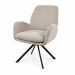 Nijwie MySons Charles armstoel - draaipoot 360 - Milan - Nature 120 - Unique Collection