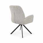 Nijwie MySons Charles armstoel - draaipoot 360 - Milan - Salt 'n Pepper 105 - Unique Collection