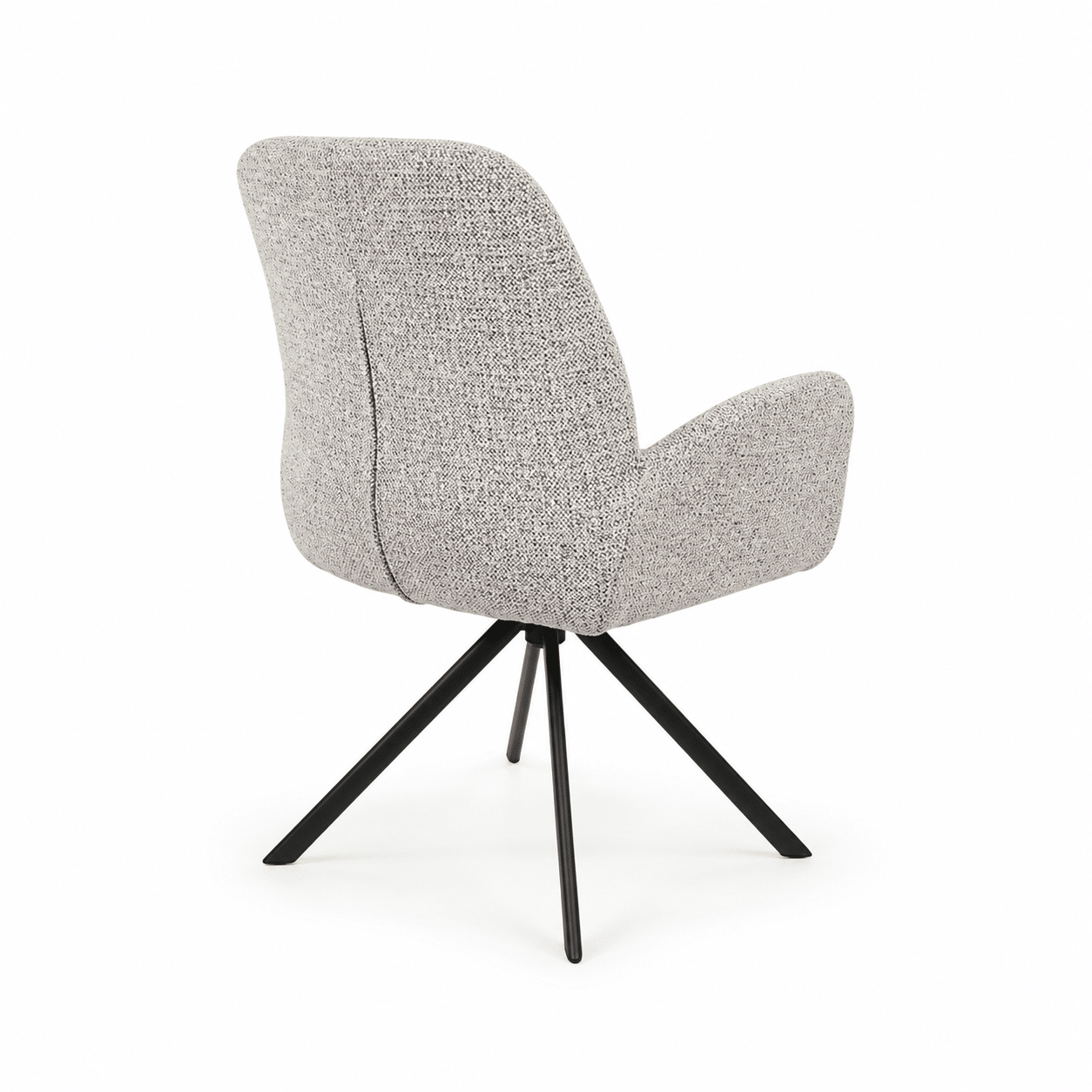 Nijwie MySons Charles armstoel - draaipoot 360 - Milan - Salt 'n Pepper 105 - Unique Collection