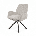Nijwie MySons Charles armstoel - draaipoot 360 - Milan - Salt 'n Pepper 105 - Unique Collection