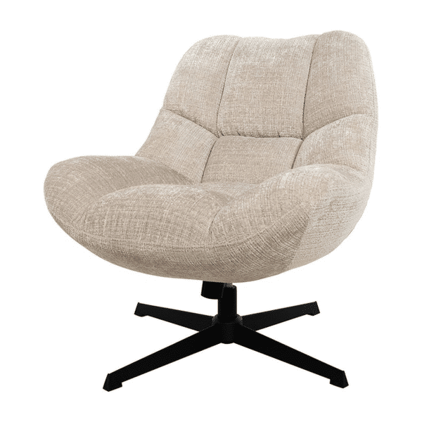 Nijwie MySons Chuck draaifauteuil 360 + rock system - Cremona - Natural 02 - Unique Collection