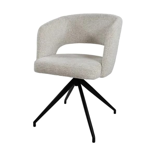 Nijwie MySons Claus armstoel - draaipoot 360 - Milan - Cream 103 - Unique Collection