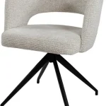 Nijwie MySons Claus armstoel - draaipoot 360 - Milan - Cream 103 - Unique Collection