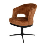 Nijwie MySons Friso armstoel - draaipoot 360 - Solo - Brandy 272 - Unique Collection
