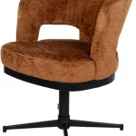 Nijwie MySons Friso armstoel - draaipoot 360 - Solo - Brandy 272 - Unique Collection